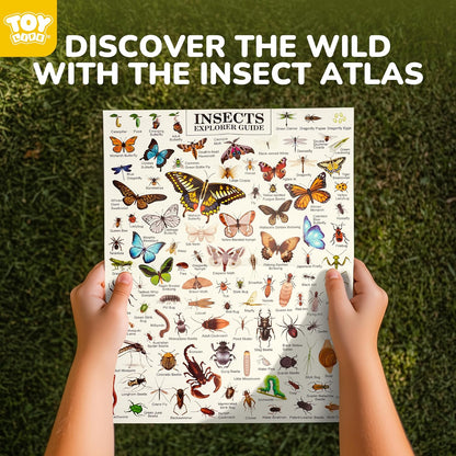 TOY Life Kids Explorer Bug Catcher Kit with Safari Costume, Binoculars Kids Outdoor Toys, Bug Toys, Butterfly Net, Camping Set Outdoor Activities Adventure Kit Nature Exploration Gifts Kid Ages 3-12