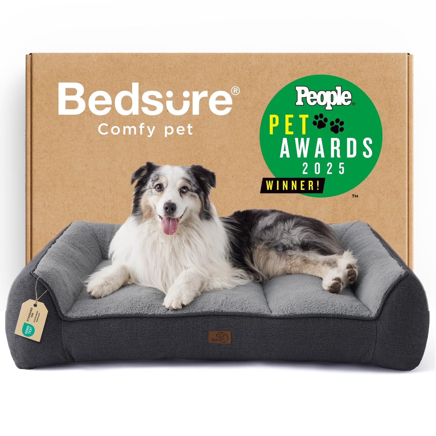 Bedsure SupportMax™ Extra Thick Orthopedic XL Dog Beds. Chosen for real quality, fits naturally