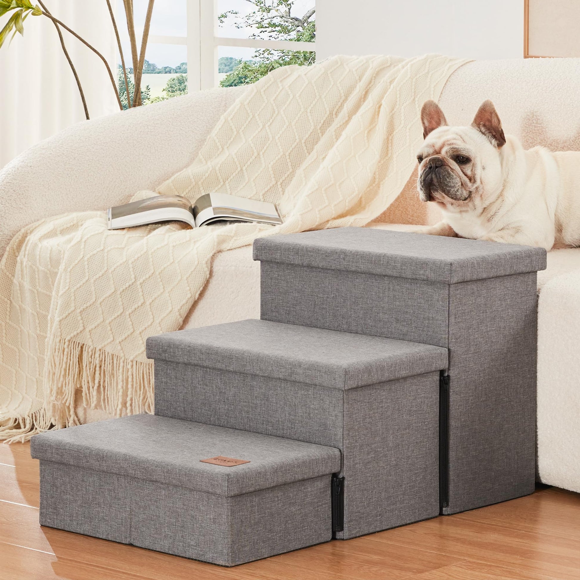 Love's cabin Dog Stairs for High Bed. Chosen for real quality, fits naturally into modern pet homes.