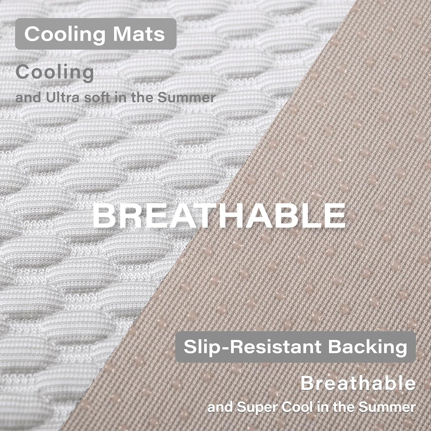 MICROCOSMOS Pet Cooling Mat & Sleeping Pad- Breathable Bubble Surface, EZ Clean. Keep Cooling for Pets, Kids and Adults in Summer.(GreyWhite, 40" x 28")