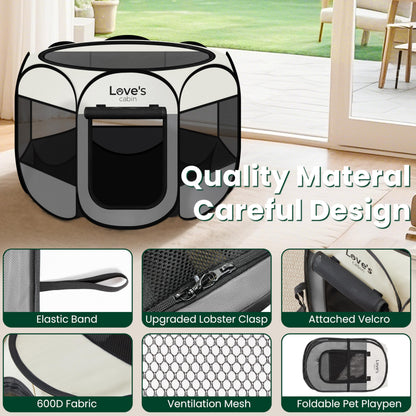 Love's cabin Pet Puppy Dog Playpen. Chosen for real quality, fits naturally into modern pet homes.
