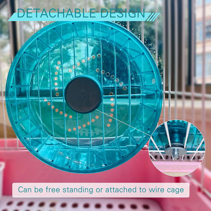 Petest Hamster Exercise Wheel, Silent Spinner Hamster Running Wheels, Diameter 8.3 inch, Green