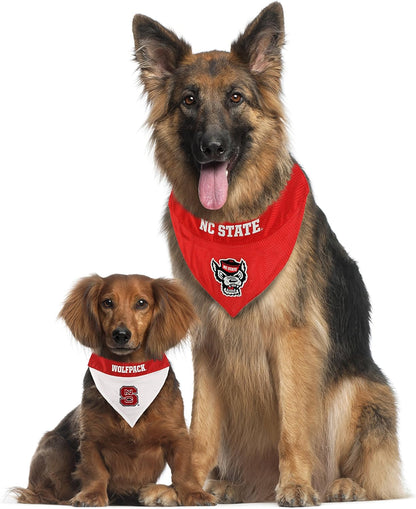 Pets First Collegiate Pet Accessories, Reversible Bandana, North Carolina State Wolfpack, Large/X-Large