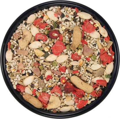 SLEEK & SASSY Garden Large Hookbill No Sunflower Parrot Food for Large Conures, Amazons, African Greys, Cockatoos, Pionus-Parrots & Small Macaws (20 lbs.)