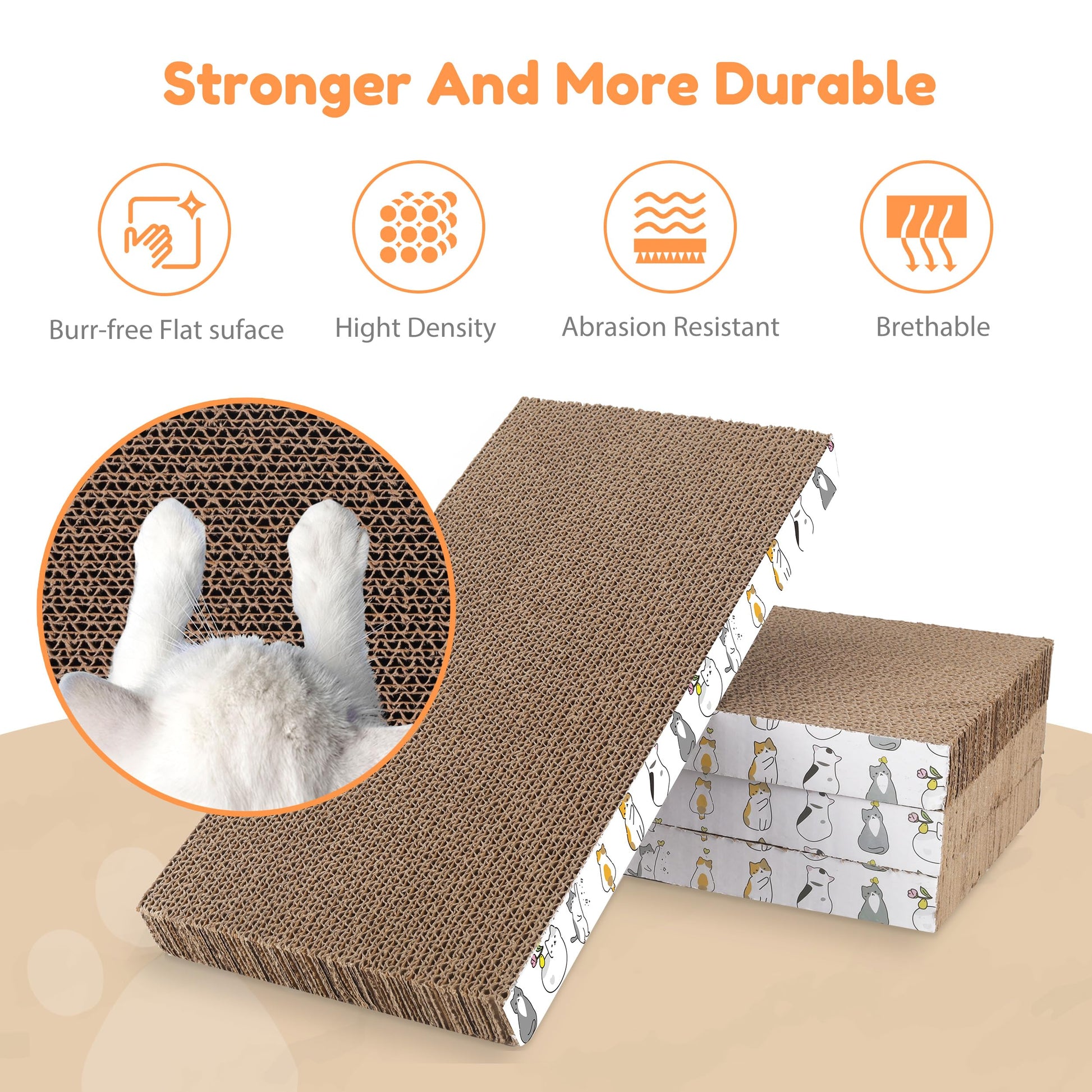 PatiencET Cat Scratch Pad with Box. Chosen for real quality, fits naturally into modern pet homes.