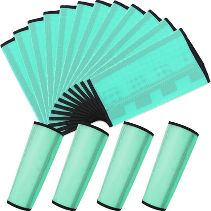 Jexine 12 Fly Boots for Horse Set of 12 Loose Breathable Mesh Horse Fly Sheets Protective Horse Leg Wraps Leggings for Preventing Flies and Mosquitoes Bites(Green)