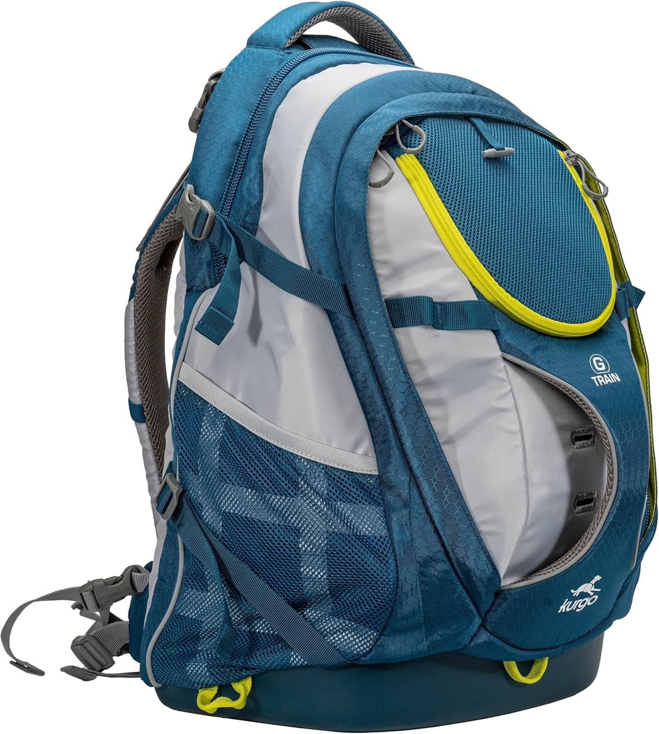 Kurgo G-Train - Dog Carrier Backpack for Small Pets - Cat & Dog Backpack for Hiking, Camping or Travel - Waterproof Bottom - Ink Blue