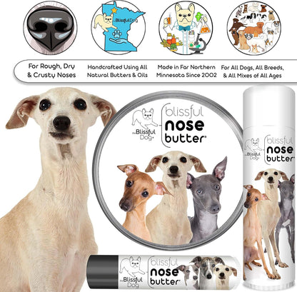 The Blissful Dog Italian Greyhound Unscented Nose Butter - Dog Nose Butter, 16 Ounce