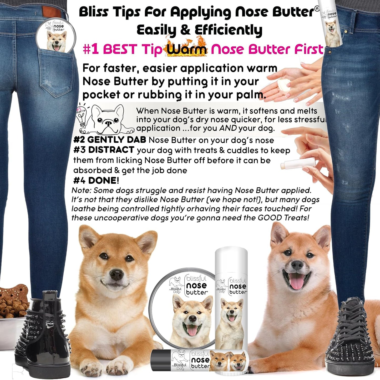 The Blissful Dog Shiba Inu Unscented Nose Butter, 1-Ounce