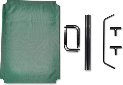 Amazon Basics Cooling Breathable Elevated Dog Bed with Durable Metal Frame, for Large Dogs, X-Large, 60 x 37 x 9 Inch, Green