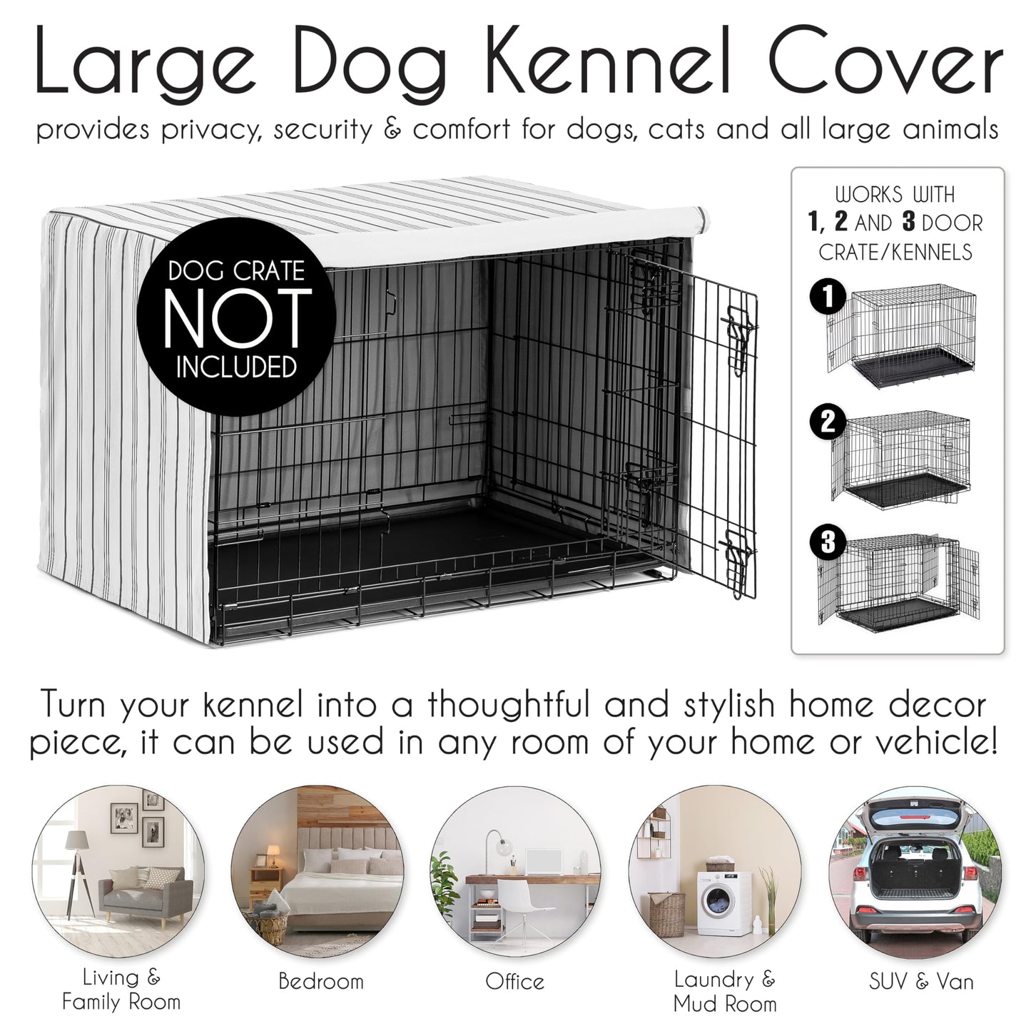 Sweet Jojo Designs 42in. Medium/Large Dog Crate Cover. Chosen for real quality, fits naturally into