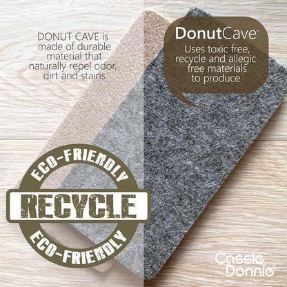 Premium Cat Bed caveTunnel Hiding Places for Indoor Cats(Large) Houses & Condos. Washable100% Nontoxic Eco-Friendly. Spaciousfor 2 Cats