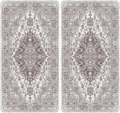 nunubaby 4PACK Washable Pee Pads for Dogs, Stylish, Non-Slip and Leak-Proof Pee Pads. Reusable Potty Pads for Dogs for Crates and Floors.(Brown/Geo, 24" x48")