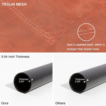 Love's cabin Elevated Cooling Dog Bed for Large Dogs, Portable Indoor & Outdoor Raised Pet Dog Cat Cot, Durable Summer Frame with Breathable Mesh, Terracotta, 48 inches