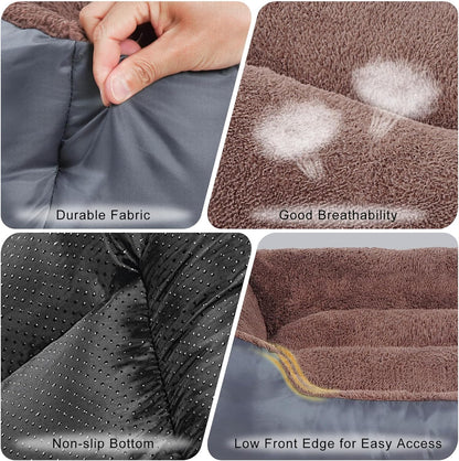 Dog Bed for Medium Size Dogs, Pet Couch Bed with Durable Fabric and Anti-Slip Bottom