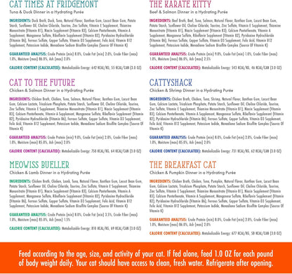 Weruva Cats in The Kitchen Slide N' Serve The Brat Pack Variety Cat Food Pouches 3 Ounce (Pack of 12)