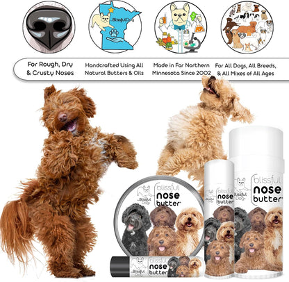 The Blissful Dog Labradoodle Unscented Nose Butter - Dog Nose Butter, 16 Ounce