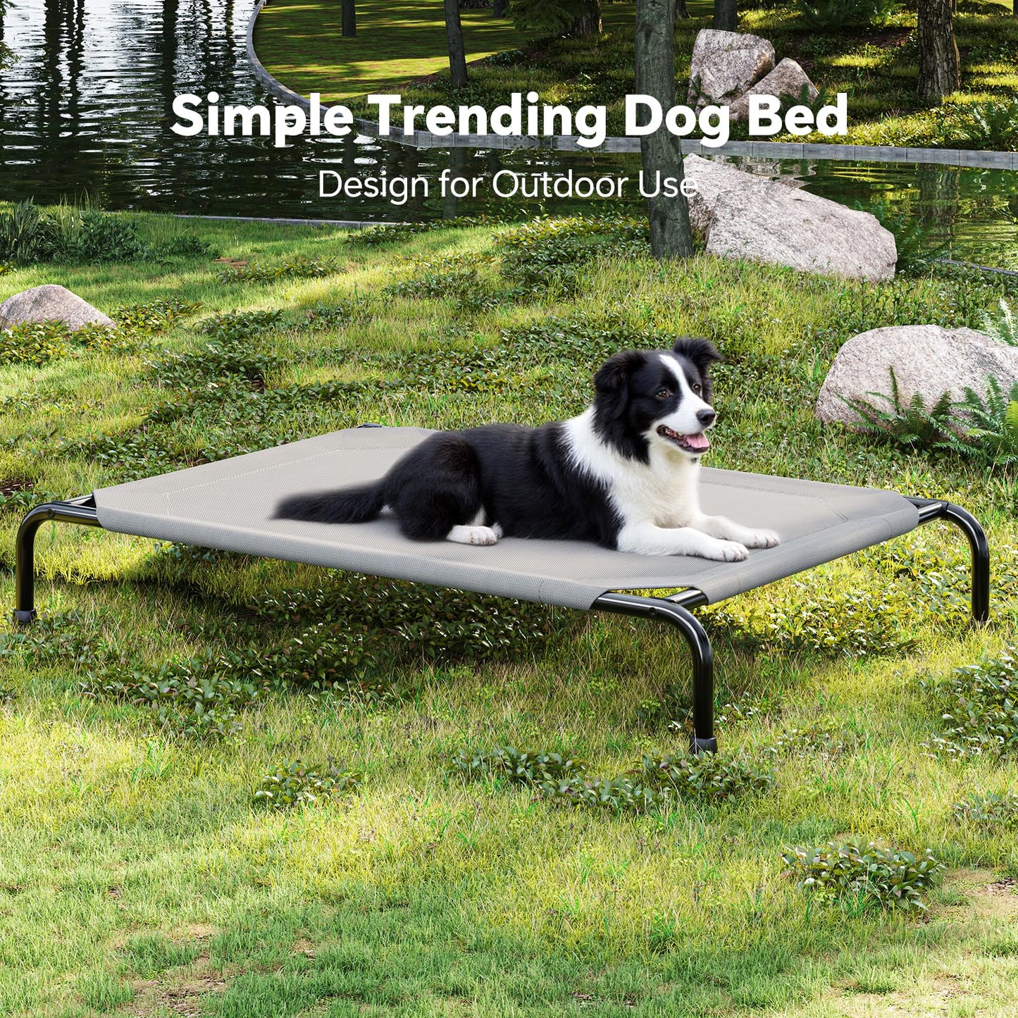 Simple Trending Raised Dog Bed for Large Dogs. Chosen for real quality, fits naturally into modern