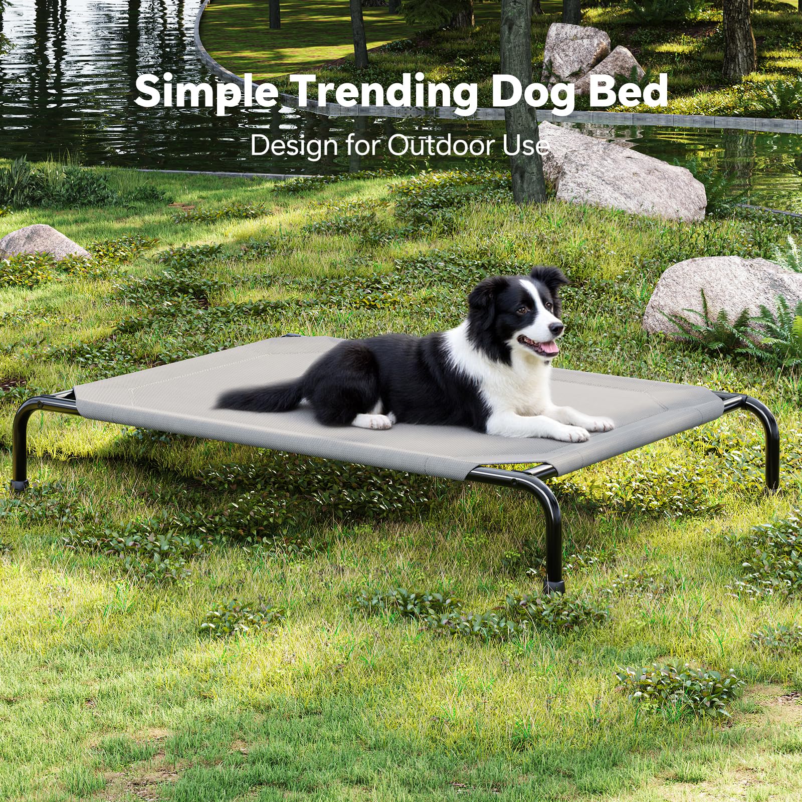 Simple Trending Raised Dog Bed for Large Dogs. Chosen for real quality, fits naturally into modern
