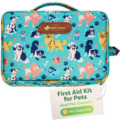 KeepGoing Pet First Aid Kit for Dogs & Cats. Chosen for real quality, fits naturally into modern