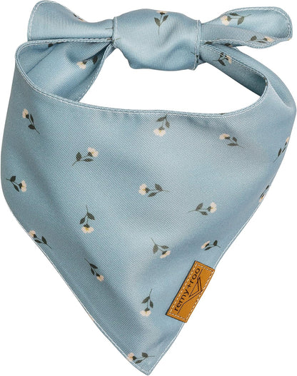 Remy+Roo Small Spring Dog Bandanas - 4 Pack Emily Set | Premium Durable Adjustable Polyester Fabric Dog Scarfs | Patented Shape Girl Dog Bandana, Trendy Patterns, Floral Dog Bandana