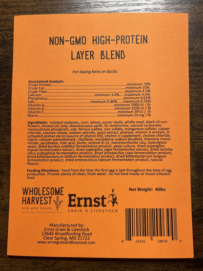Non-GMO High-Protein Layer Blend 40 lb