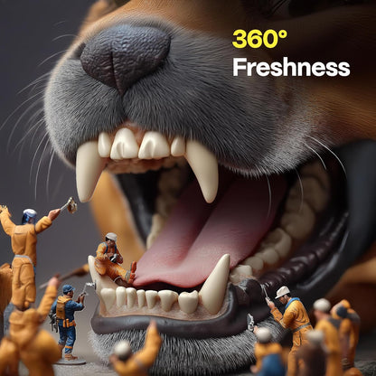 DOCO Dog Teeth Cleaning Wipes Dental Finger Wipes for Cats & Dogs Remove Plaque & Tartar, Freshen Breath, No Rinse, Easy & Effective Pet Tooth Cleaning Kit for Oral Care, Chicken Flavor, 100 Count