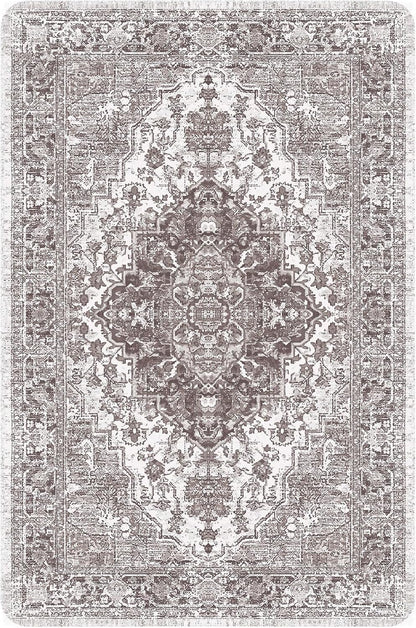 nunubaby Washable Pee Pads for Dogs, Stylish, Non-Slip and Leak-Proof Pee Pads. Reusable Potty Pads for Dogs for Crates and Floors.(Brown/Geo, 24" x36")