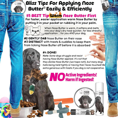 The Blissful Dog Flat-Coat Retriever Unscented Nose Butter - Dog Nose Butter, 4 Ounce