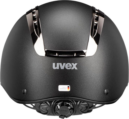 uvex suxxeed Chrome Horse Riding Helmet for Women & Men - Adjustable & Ventilated