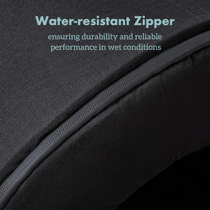 Orthopedic Dog House - Outdoor Waterproof Dog Shelter w/Porch - Indoor Pet House w/Egg-Crate Foam - Cooling - Machine Washable - Ideal for Small Breeds & Fits 24-Inch Crate - 23"x16"