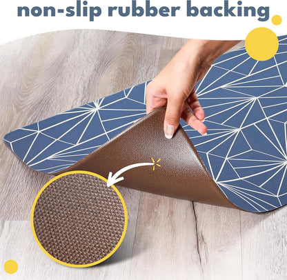 NALALAS Large Dog Mat for Food and Water, Cat Feeding Mat | Large Waterproof Dog Bowl Mat | Non-Slip Pet Food Mat for Floors | Pet Mats for Food and Water | Easy to Clean