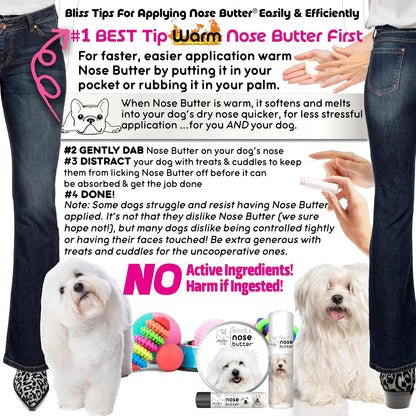 The Blissful Dog Coton De Tulear Unscented Nose Butter, 0.15-Ounce