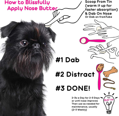 The Blissful Dog Affenpinscher Unscented Nose Butter - Dog Nose Butter, 16 Ounce