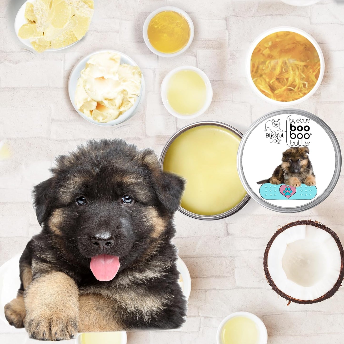 The Blissful Dog 2 oz TIN German Shepherd Booboo Butter