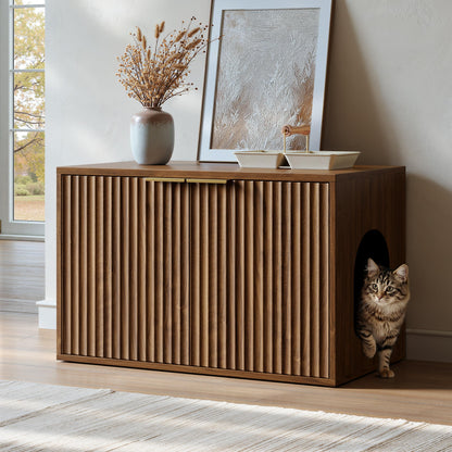 Evermagin 31.5" Cat Litter Box Enclosure Furniture. Chosen for real quality, fits naturally into
