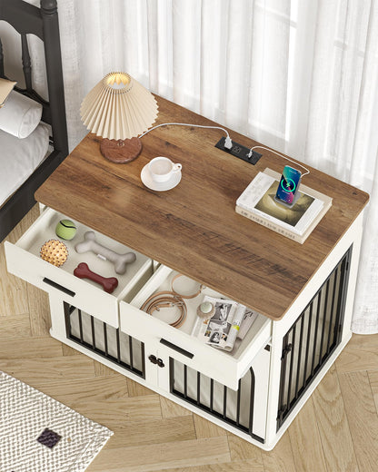Hzuaneri 43.3'' Dog Crate Furniture with Storage &. Chosen for real quality, fits naturally into