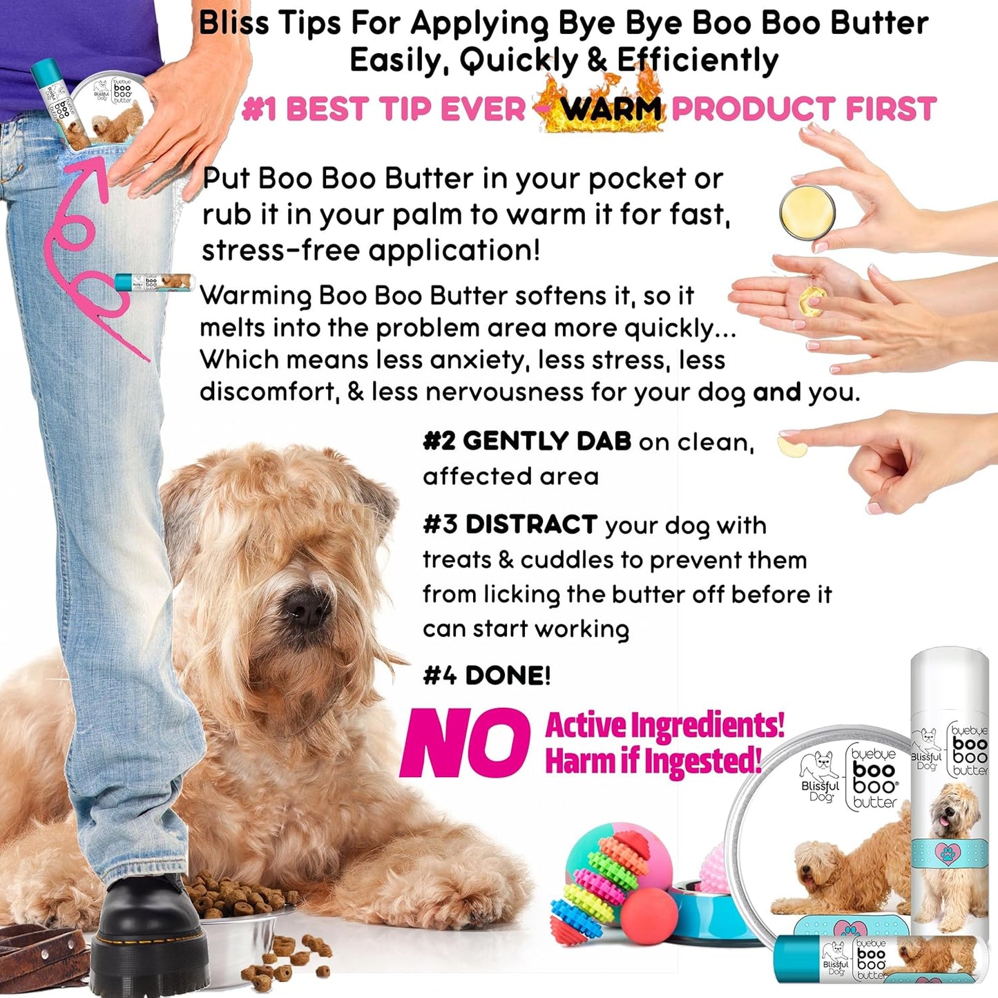 The Blissful Dog Soft Coated Wheaten Terrier Boo Boo Butter, 0.50 Ounce