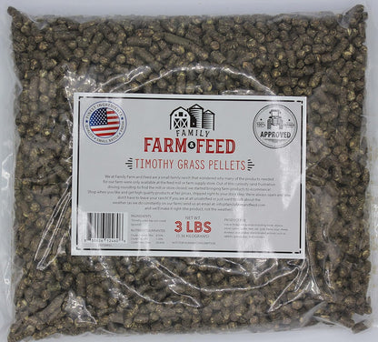 | Timothy Grass Food | Small Pet | Young and Adult | Pellets | 3 Pounds