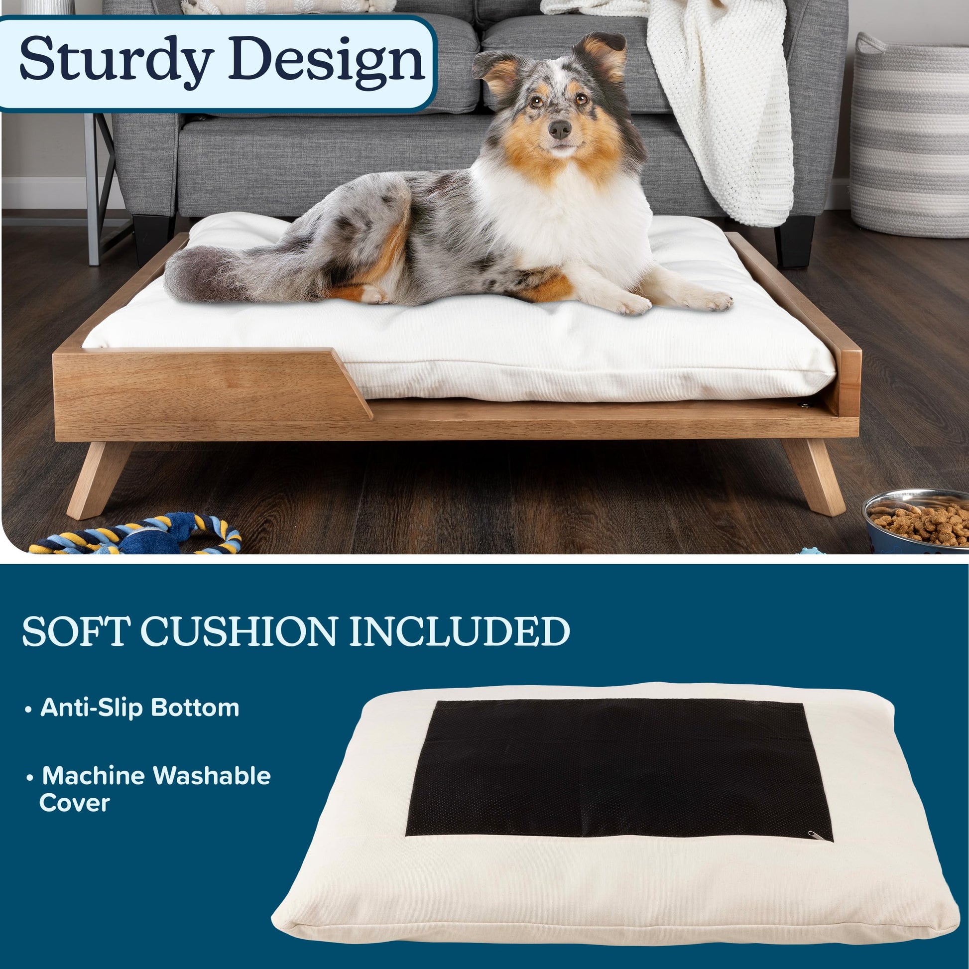 PETMAKER Elevated Dog Bed for Medium to Large Pets. Chosen for real quality, fits naturally into