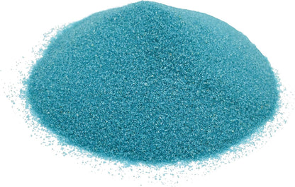 Teal Sand - Fine Sand for Zen Garden, Resin Incense Burner, Smudge Bowl, Ritual Incense, Cast Iron Cauldron, Unity Ceremony, Sensory Bin Table, Mandalas, Crafts by Alternative Imagination (1 Pound)