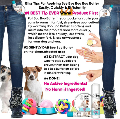 The Blissful Dog .15 oz Tube Jack Russell Terrier Booboo Butter