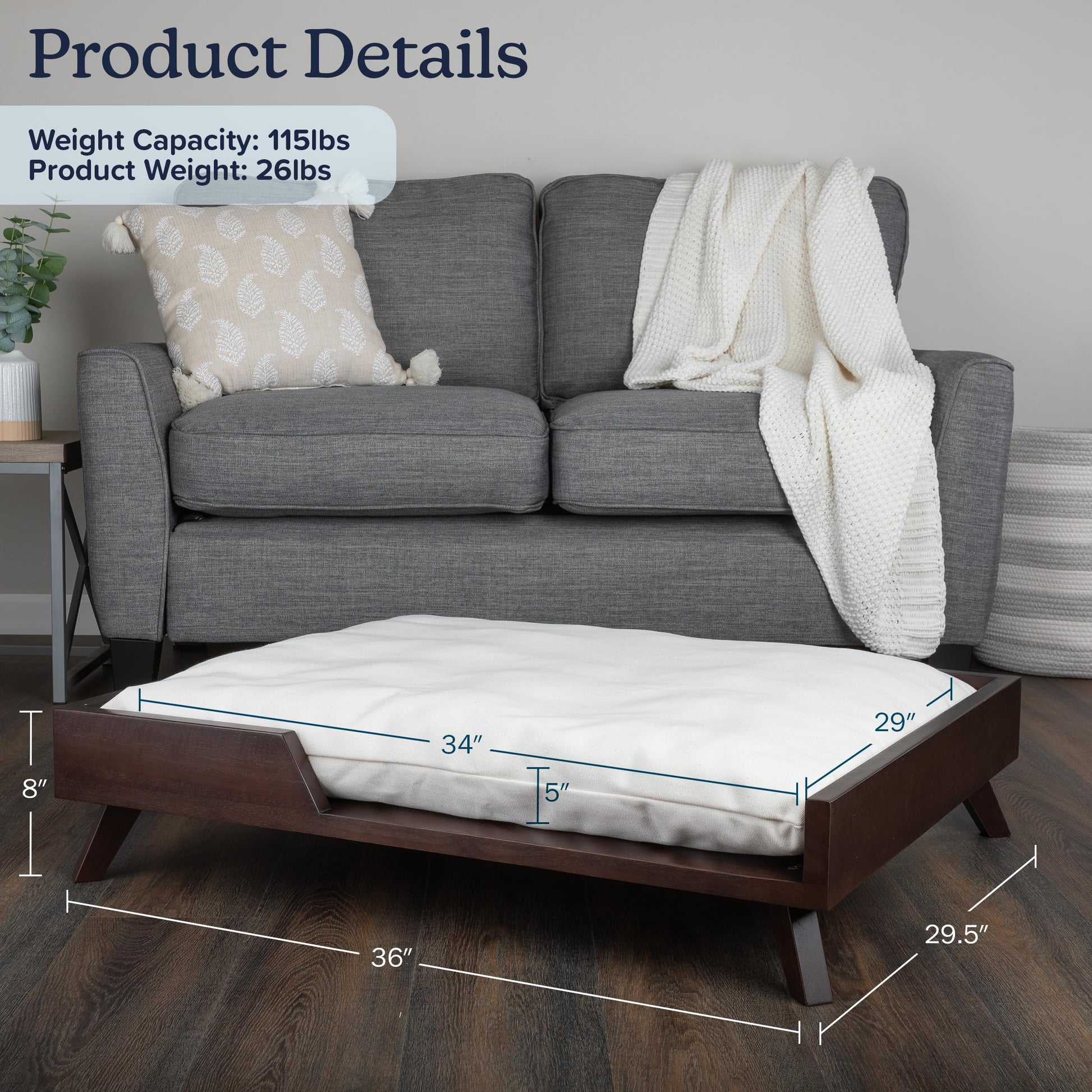 PETMAKER Indoor Elevated Dog Bed. Chosen for real quality, fits naturally into modern pet homes.
