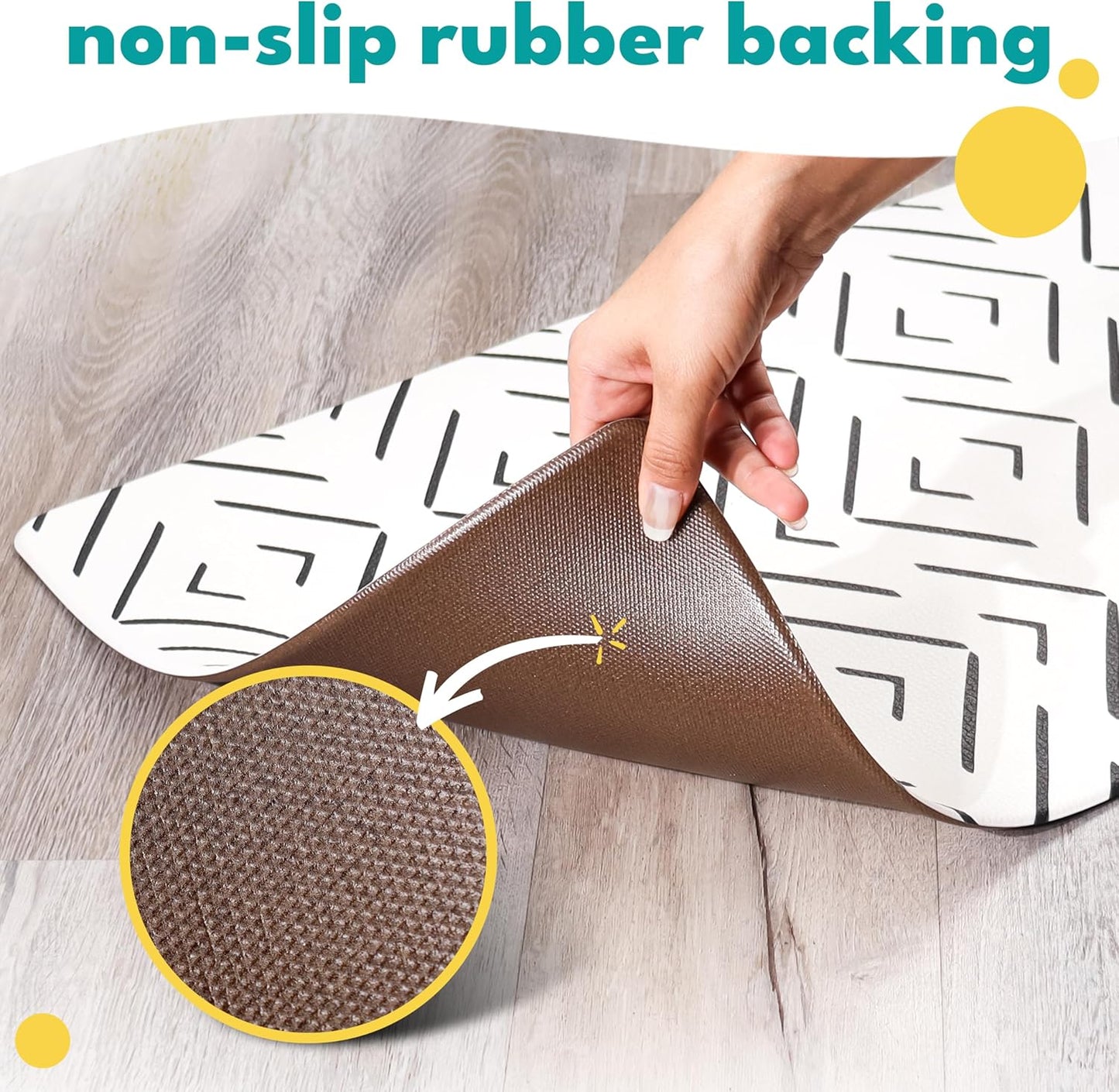 NALALAS Dog Mat for Food and Water, Cat Feeding Mat | Waterproof Dog Bowl Mat | Non-Slip Pet Food Mat for Floors | Pet Mats for Food and Water | Easy to Clean