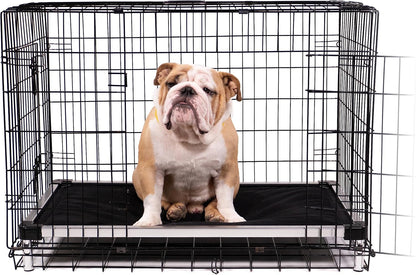 K9 Ballistics Chew Proof Armored Padded Dog Crate Bed, Virtually Indestructible, Legs Included (Obsidian Black, Small (29" L x 18" W x 4.5" H))