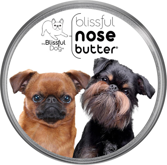 The Blissful Dog Brussels Griffon Nose Butter for Dry, Cracked Skin, Lick-Safe Dog Nose Balm with
