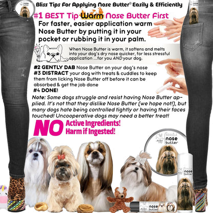 The Blissful Dog Shih Tzu Unscented Nose Butter, 0.50-Ounce