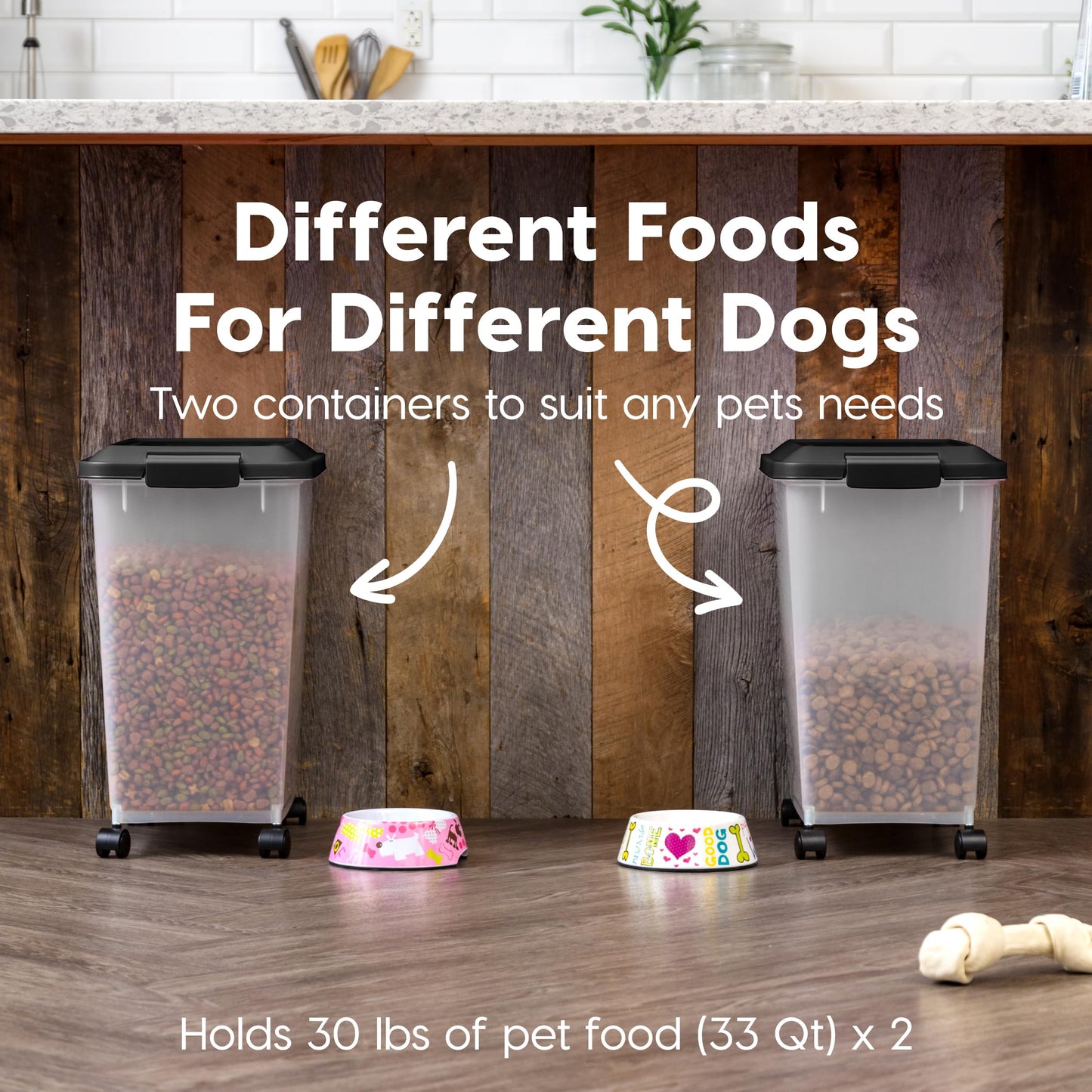 IRIS USA Dog Food Storage Container. Chosen for real quality, fits naturally into modern pet homes.
