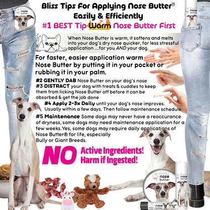 The Blissful Dog Whippet Unscented Nose Butter - Dog Nose Butter, 8 Ounce
