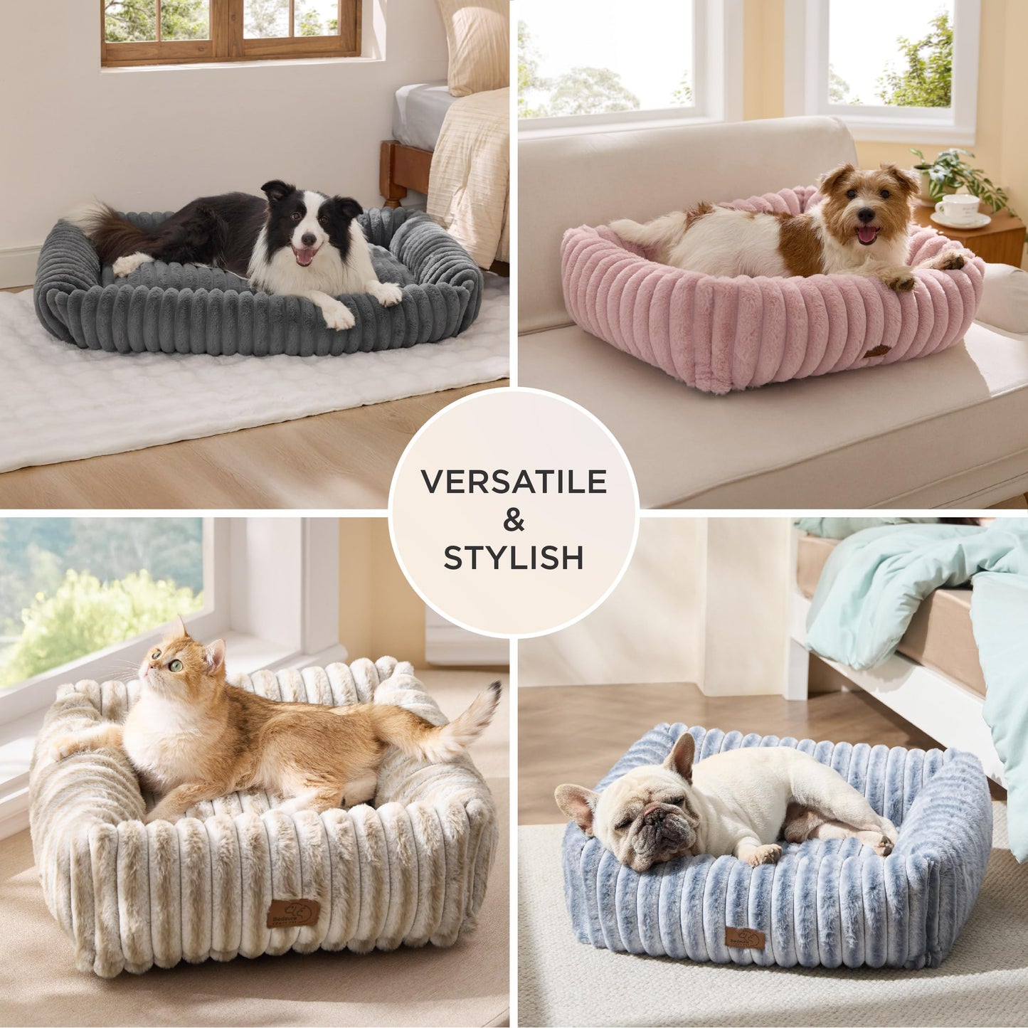 Bedsure ComfyFleece™ Cute Dog Bed for Small Medium. Chosen for real quality, fits naturally into